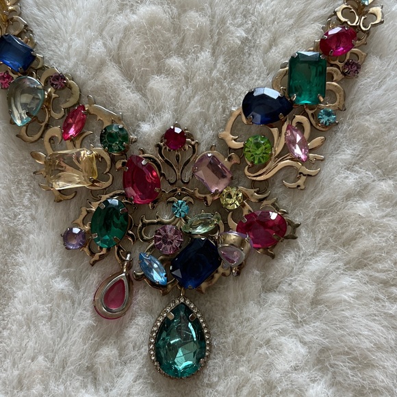 Elegant Multicolor Gemstone Necklace - Picture 5 of 7